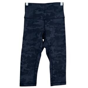 Lululemon Wunder Under Hi-Rise 1/2 Tight 17" Incognito Camo Multi Grey Size 4